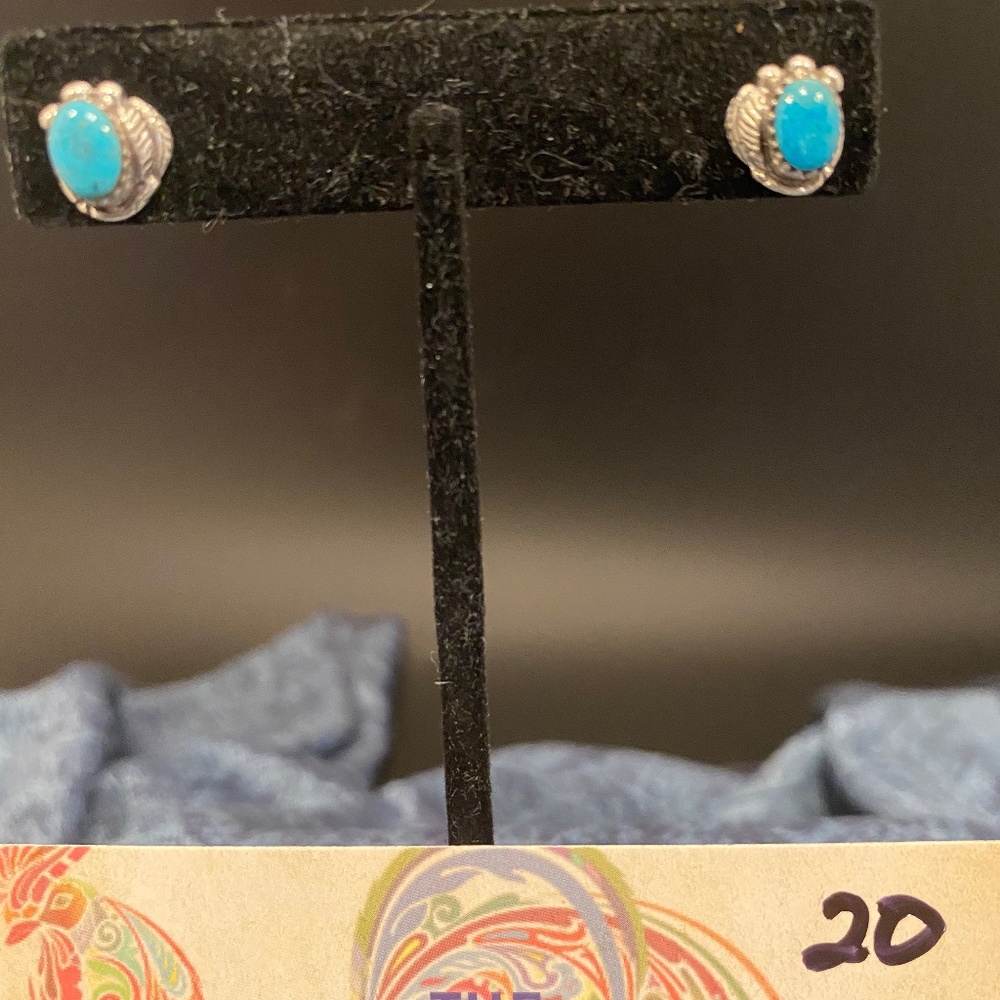 Sterling Silver and Turquoise Earrings